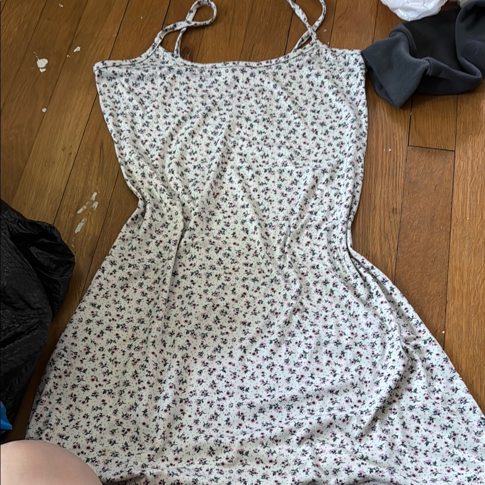 Floral White Dress